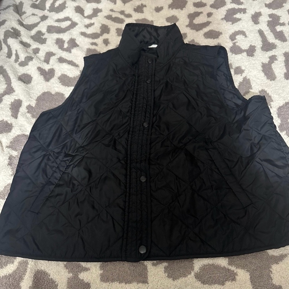Maurices Black Quilted Women's Vest